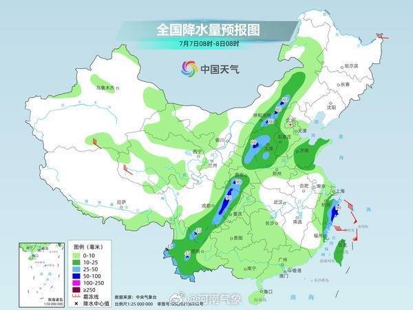 捷希源 高温与降雨并存！台风“丹娜丝”或将影响河南